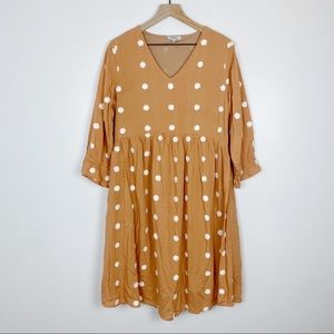 NWT Fuzzy dot boutique dress SIZE LARGE